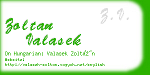 zoltan valasek business card